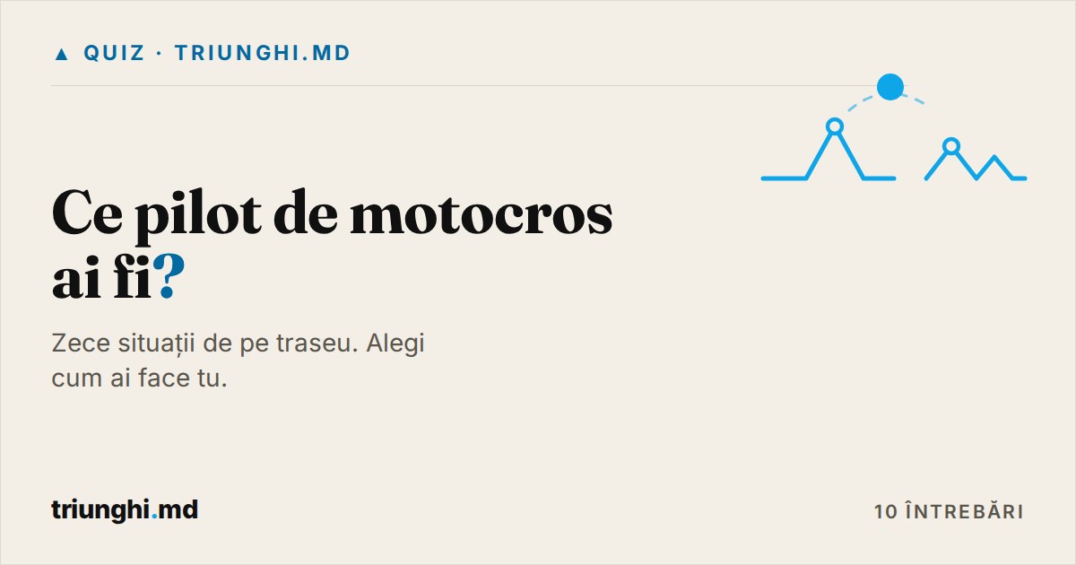 Ce pilot de motocros ai fi?