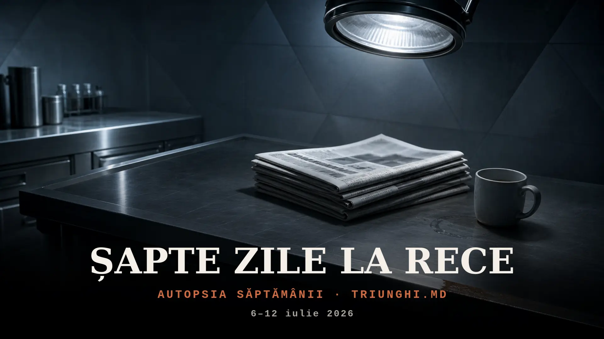 Coperta episodului: Șapte zile la rece (6–12 iulie 2026): apa «menținută» care s-a scumpit, drumuri «din buget local» pe datorie și o campioană mondială din Unțești